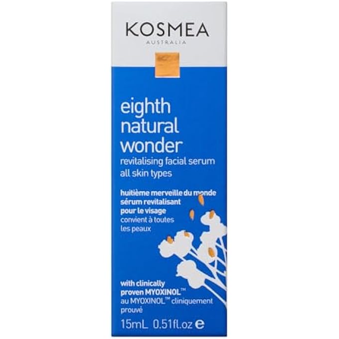 kosmea EIGHTH NATURAL WONDER FACIAL SERUM  BEST ANTI AGING SERUM FOR THE FACE & SKIN  CONTAINS MYOXINAL DERIVED FROM HIBISCUS SEED & CERTIFIED ORGANIC ROSEHIP OIL & MORE 0.501FL OZ - Image 2